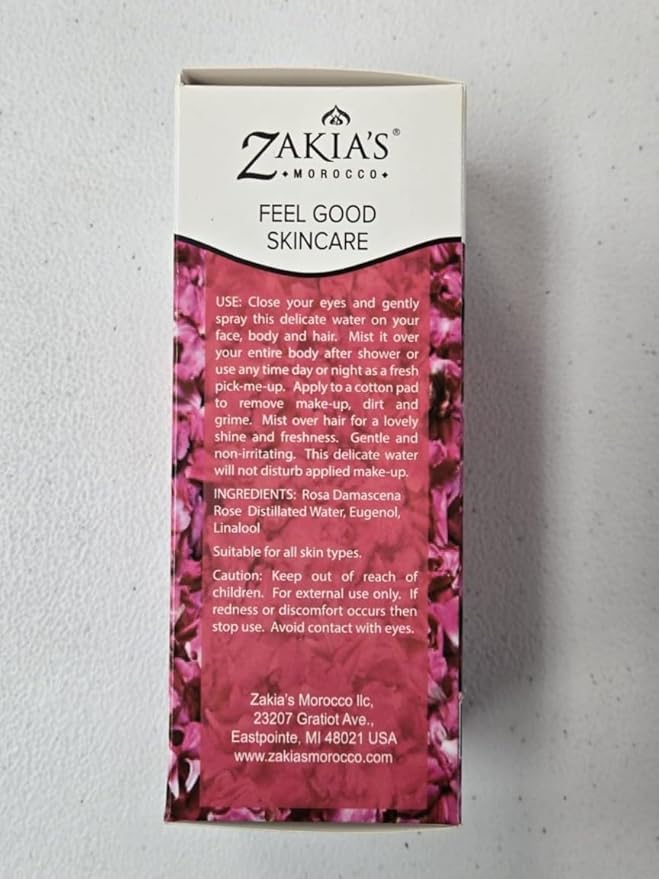 HYDROSOL Water Collection (Rose Water, 4 oz) - Moroccan Rose Water for Face & Hair - 4 oz
