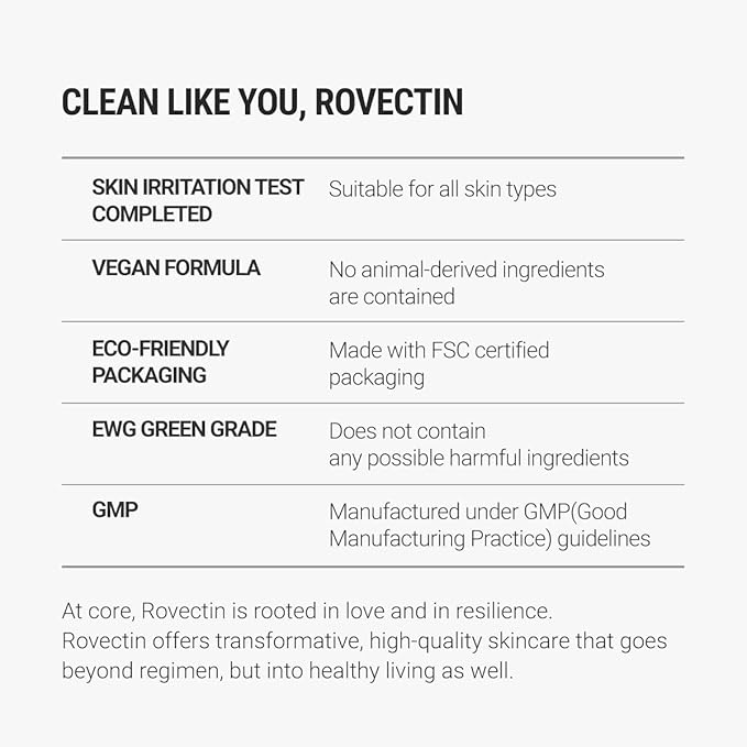 ROVECTIN Calming Lotus Cream – Lightweight Hydrating & Soothing Moisturizer Face Cream for Sensitive Skin | 75% Lotus Water Extract & Niacinamide for Anti-Aging | Vegan Korean Skincare (2.03 fl oz)