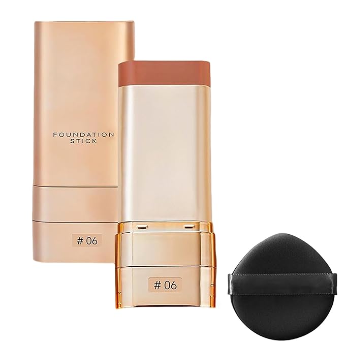 Luminous Dual-ended Concealer Foundation Stick, Korean Foundation Stick, 2-In-1 Contouring Foundation Full Coverage Cream Built-In, Flawless & Long-Lasting Dual-Ended Foundation Stick (#06)