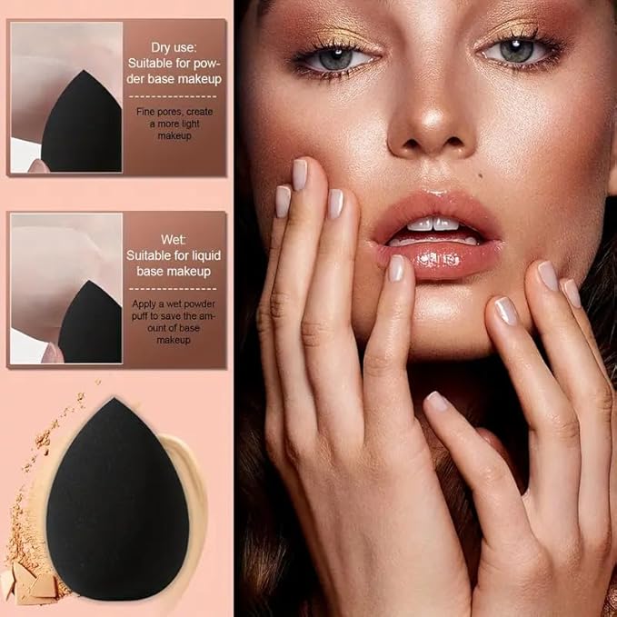 MZGGDM 64Pcs Black Makeup Brushes Set with Case Professional Foundation Powder Concealers Eyeshadow Contour Blush Makeup Brush Kits Travel Make up Brushes & Tools Eye and Face Makeup Kit