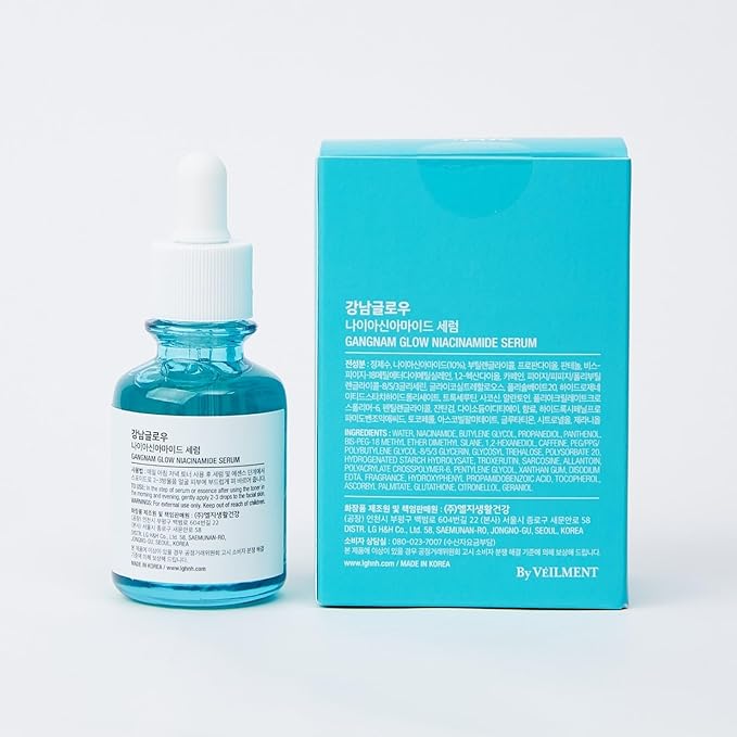 Niacinamide B3 Serum | Korean Pore Minimizer Glutathione Serum for face | Vitamin B3 & Multi Peptide for Face | Glow FacialSerum for Dark Spots | Glass Skin Korean Skincare - 1.01 fl oz (30ml)