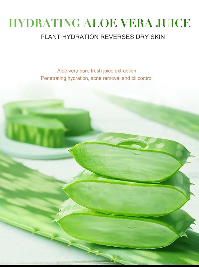 Organic Aloe Vera Gel, 100% Pure Soothing Moisturizer And Hydrating Gel, Fast Absorbing, For Face,Body,Hair,Skin,Scalp And Sunburn Relief, No Alcohol, Big 500ML Pump Bottle.