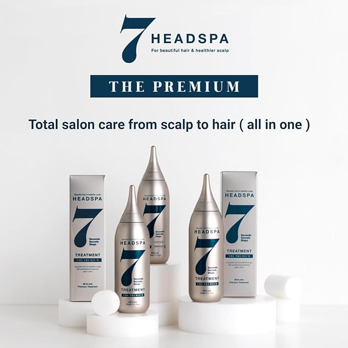 Headspa7 - The Premium Treatment , Total salon care treatment for soft volume hair, scalp care for thining and weak hair, Korea Best hair care teatment.