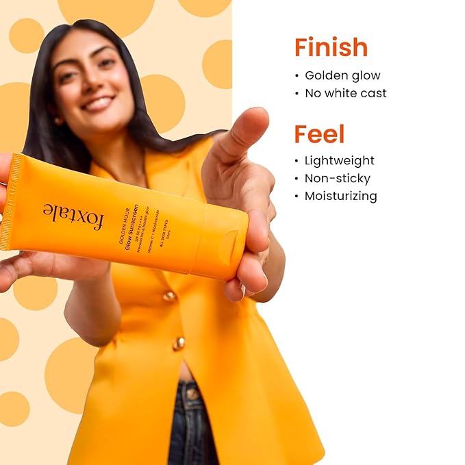 FoxTale Spf 50 Vitamin C Glow Sunscreen With Pa++++ & Niacinamide (5)
