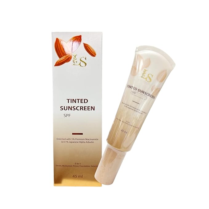 Luxe Skin by Ana Magkawas Tinted Sunscreen SPF with Niacinamide & Alpha Arbutin, 45 mL