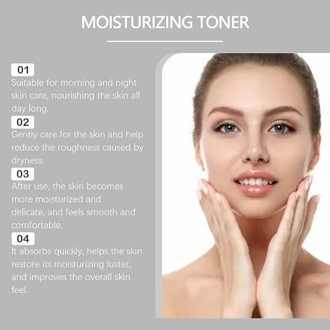Witch Hazel Aloe Vera Moisturizing Toner, Daily Hydrating Moisturizing Facial Skin Deep Nourishing