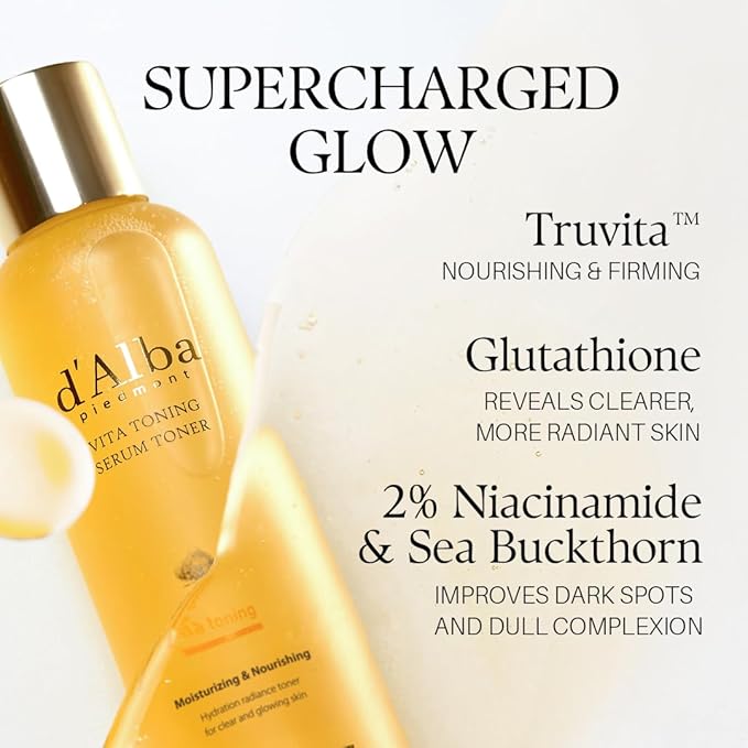 d'alba Piedmont White Truffle Vita Toning Serum Toner + Vita Toning Capsule Cream