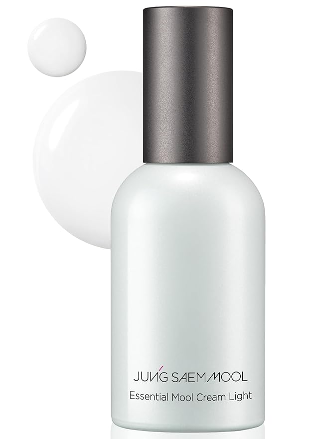 JUNG SAEM MOOL Essential Mool Cream | Hydrating Primer for a Long-Lasting Foundation Makeup, Glow Finish, Centella and Panthenol for Glass Skin, Korean Skincare (Light, 1.7 Fl Oz)