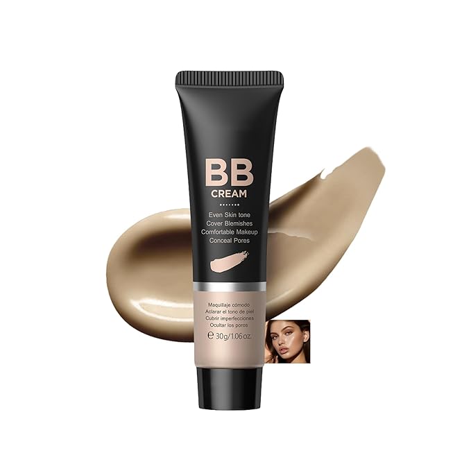 Hydrating BB Cream, Full-Coverage Foundation & Concealer Face Moisturizer for Women Beauty Skin, Even Skin Tone, Oil Control & Cover Flaws, Natural Finish for All Skin Types (Wheat 270)