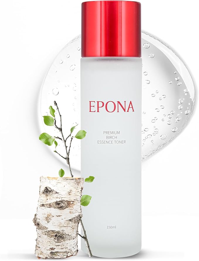 Epona Facial Toner, Premium Birch Essence Toner Birch 83%, 150 ml Hypoallergenic Sensitive face Toner to Cleanse, Recondition and Purify Skin, Non-Comedogenic, Quick-Absorbing