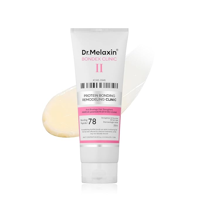 Dr.Melaxin Bondex Remodeling Salon Bonding Treatment | Deep Repair for Bleached & Damaged Hair with Bonding Peptides + Argan Oil