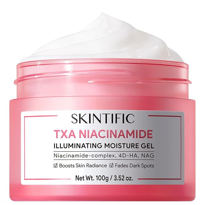 MSH Niacinamide Brightening Cream,Fades Dark Spots, Evens Skin Tone, Tranexamic Acid, α-Arbutin, 5X Ceramides, Centella Asiatica, Suitable for Oil and Acne-prone skin, 3.52fl.oz / 100g