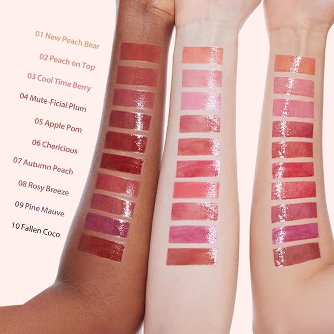 MILKTOUCH Jelly Fit Lip Tint (02 Peach on Top) with Cooling Plumping Effect and Water-Based Non-Sticky Texture | Long Lasting Korean Beauty Lipstain Tinted Gloss Oil | Stocking Stuffers for Women