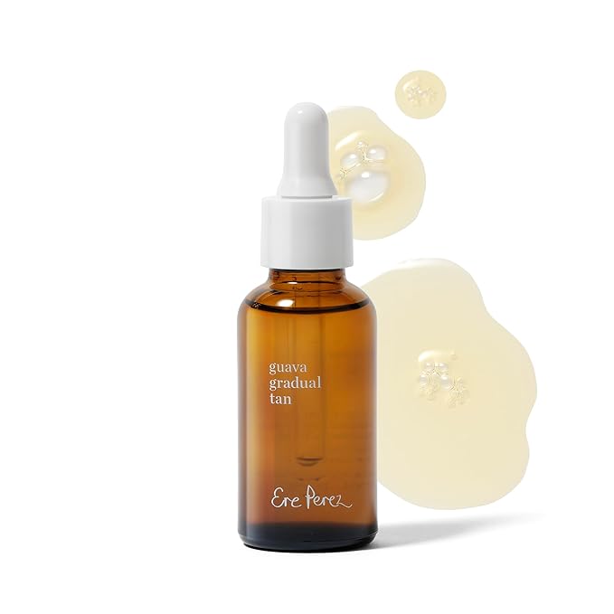 Ere Perez - Guava Gradual Tan | Illuminate + Even Skin Tone Without Streaks | Vitamin C + Aloe | Vegan, Cruelty-Free, Clean Beauty Safe for All Skin Types (1 fl oz | 30 ml)