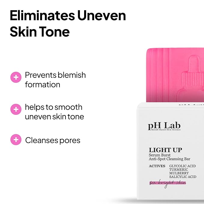 pH Lab Light Up Set, Cleansing Bar, Toner Pad, Anti-Spot Serum, Even Skin Tone, Clean Pores, Help Prevent Blemish Formation