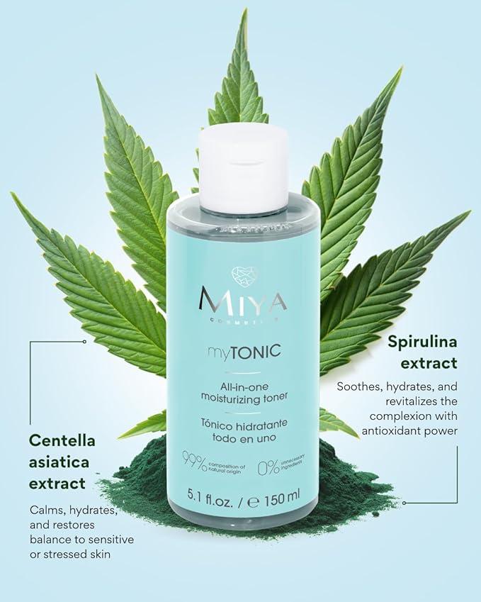 MIYA Cosmetics myTONIC All-in-One Hydrating Toner – Moisturizing Facial Toner for Smooth, Refreshed Skin – 6.8 oz