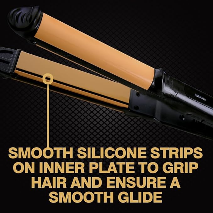 CHI Tourmaline Ceramic 3-in-1 Multi Styler, Curl & Wave Styling Iron For Shiny, Frizz-Free Hair, Auto Shut-Off, 0.75" Plates, 1" Barrel, Onyx Black