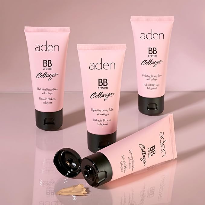 aden BB Cream Tinted Moisturizer with SPF 15–30 ml Hydrating Face Moisturizer with SPF & Collagen - acne BB Cream Foundation & Tinted Sunscreen for face – Natural Coverage Made in Europe 02