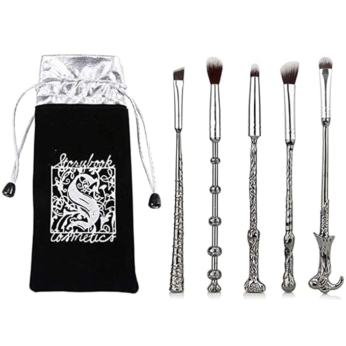 5 PCS Harry Gifts Makeup Brushes Wand Brushes Set for Foundation Blending Blush Concealer Eyebrow Face Powder Potter