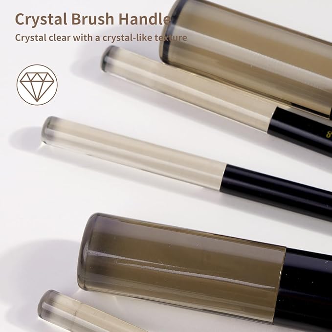 MAANGE 13 PCS Makeup Brushes Professional Make Up Brushes Premium Synthetic Powder Concealers Brushes Travel Makeup Brush Set with Case (Black)