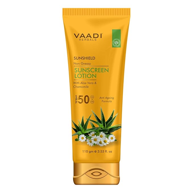 Vaadi Herbals Sunscreen Lotion SPF-50, 110g