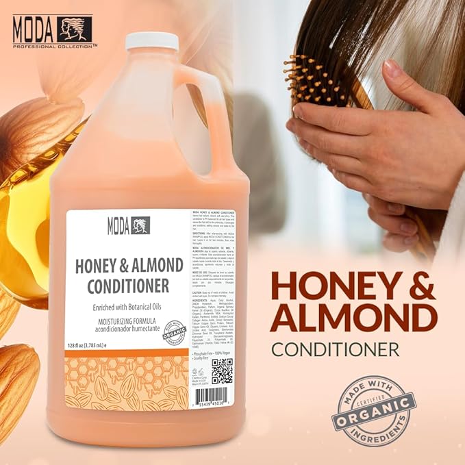 MODA Professional Hair Conditioner | Commercial Solution | Safety & Compliance, Simplified. | Transformative Results & Enhanced Reputation 128 Oz