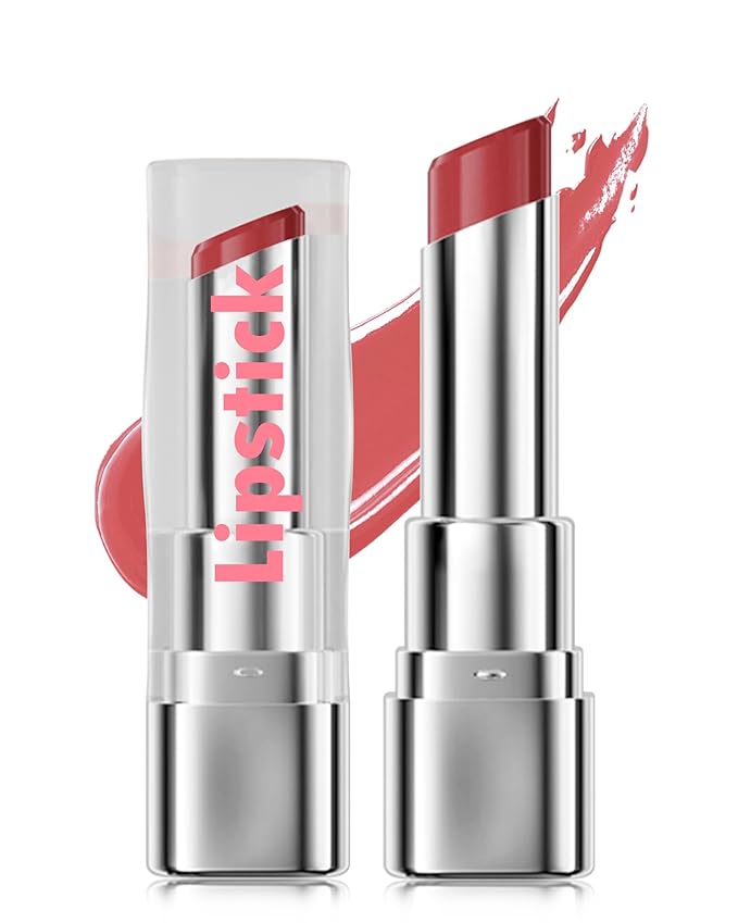 Tinted Lip Balm Moisturizing Lipstick, Cherry Red Colored Sheer Hydrating Nourishing Lip Stain for Dry Lips, Highly Pigmented Natural Waterproof Transfer-Proof Lips Gloss for Women Girl Makeup Gift-03