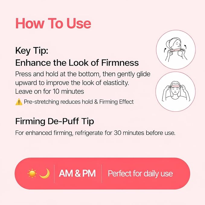 Mucin Collagen PDRN Tension Fit Pad, Cooling Stretch Face Toner Pads for Elasticity & Depuffing, Soothing Relief Korean Skincare, Valentines Day Gifts for Her