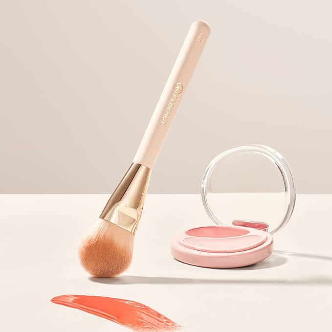 Liquid Blush Brush Angled for Cheek Makeup,Cream Foundation Contour Bronzer highlight Blending, Angled Face Makeup Tool (Multitask Face Brush)