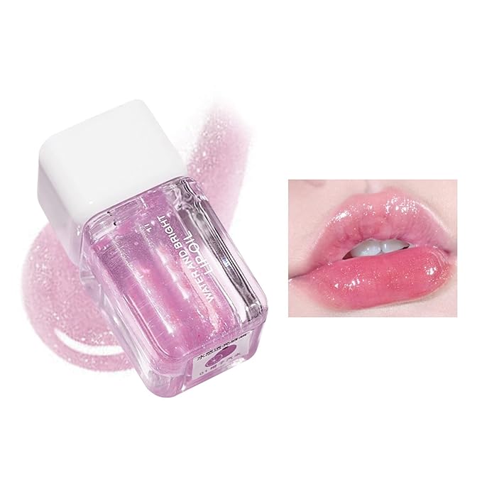 Teen Make up Basket Hydrating Lip Gel Vitamin E Clear Rosehip Oil Bubble Gum Cherry Strawberry Lip Filler Hydrating Cute Makeup Stuff