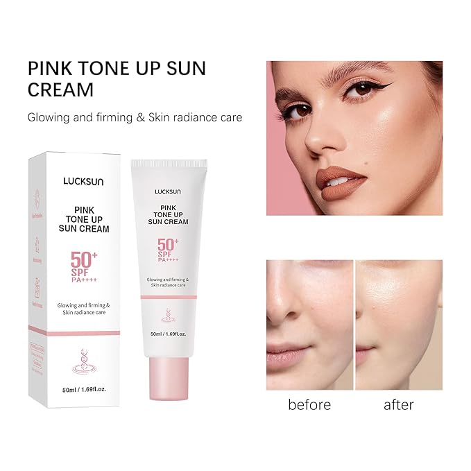 Pink Tinted Skin Tint SPF 50+ PA++++ – Lightweight Sunscreen for a Hydrated Makeup Daily Finish