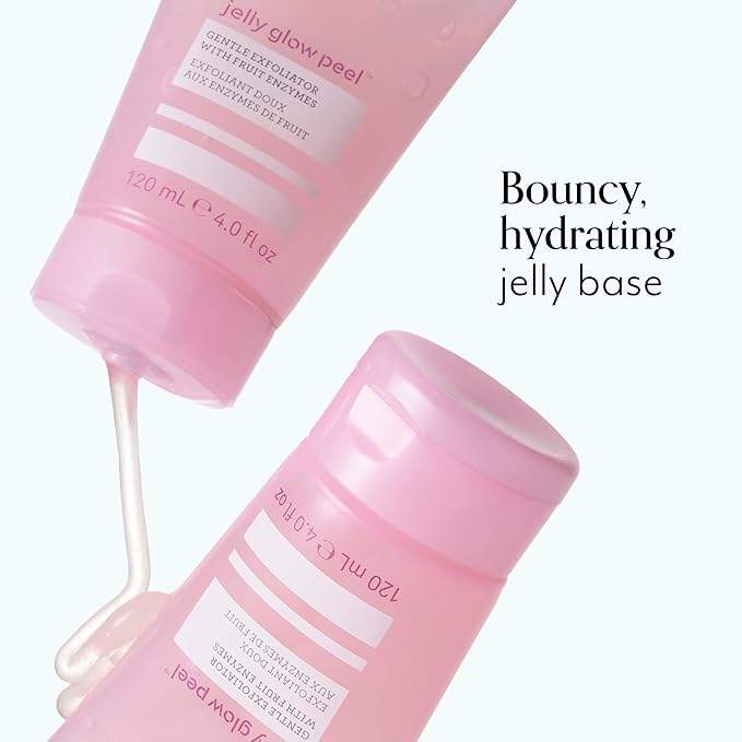 Bliss Jelly Glow Peel™ Gentle Non-Abrasive Cleanser and Exfoliator With Fruit Enzymes - 4 Oz - Nourishes and Hydrates Skin - Clean - Vegan & Cruelty Free (Pack of 2)