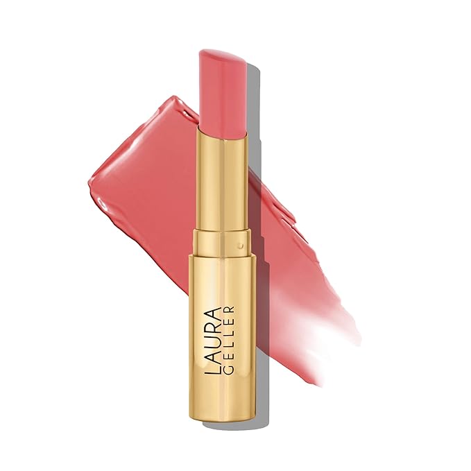 LAURA GELLER NEW YORK Jelly Balm Moisturizing Tinted Lip Color - Pink About It - Hydrating Vitamin E - Semi-Shine Finish