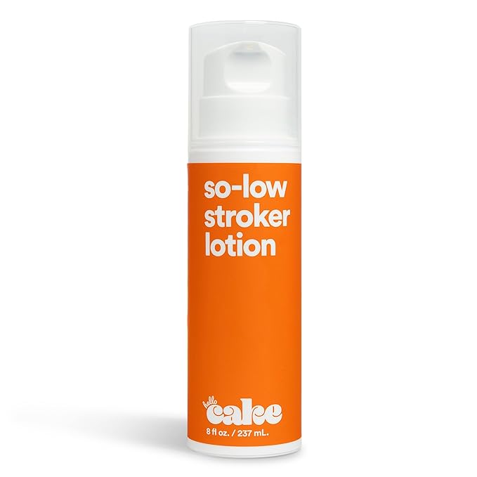 Hello Cake So-Low Stroker Lotion - Creamy Moisturizing and Long-Lasting Below the Belt Solo Bator Cream for Men, With Coconut Oil, Avocado Oil, Aloe Vera, 8 fl oz