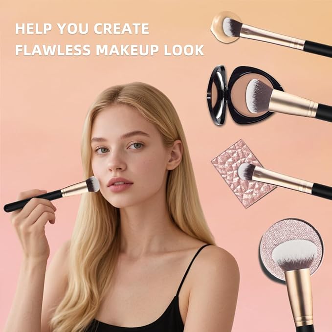 Makeup Brush Premium Synthetic Foundation Brush for Beginner & Professional (Foundation Brush)
