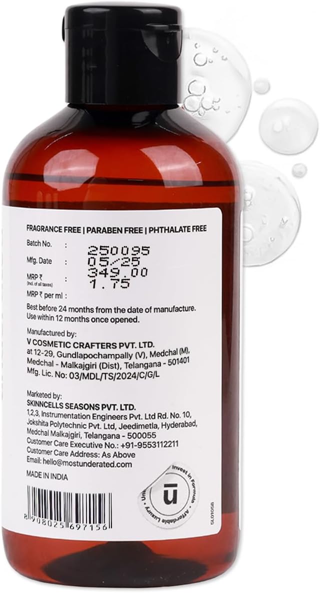 Multipurpose Toning Solution with 8% Glycolic Acid, 1% Salicylic Acid & 1% GDL | Gentle Exfoliating Liquid for Clear, Refreshed Skin | 200g