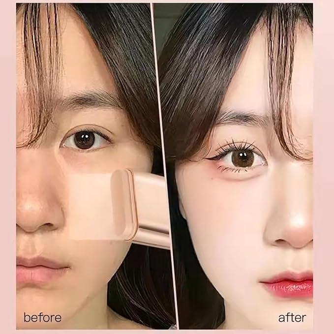 Luminous Dual-Ended Concealer Foundation Stick Korean 3 in 1, Double-Ended Stick Foundation, Flawless and Long-Lasting, Lightweight, Brightens, Long-Lasting for All Skin Types (#02 Natural)