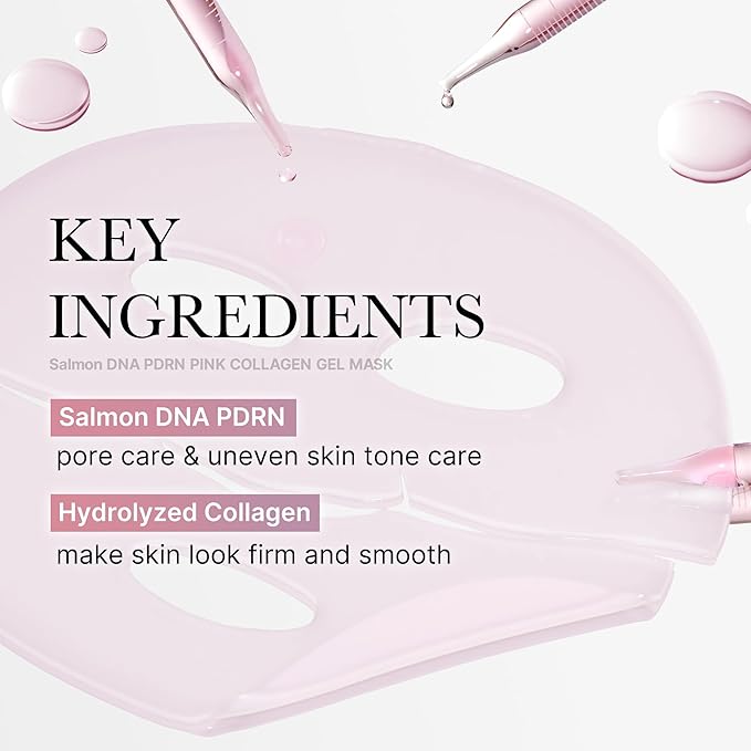 medicube Pink PDRN Day & Night Gel Duo: Salmon DNA PDRN pink collagen jelly gel mask (4ea) and Collagen Jelly Pad
