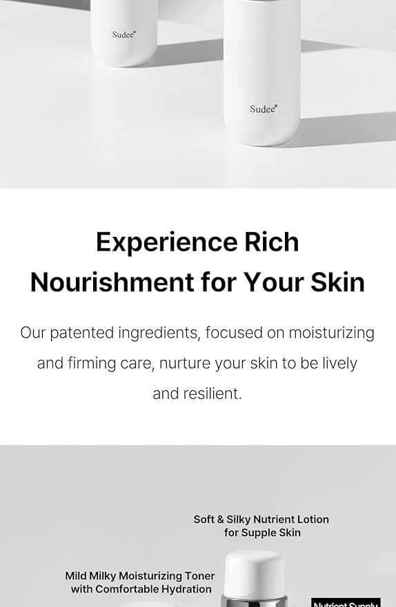 Sudee Collagen Protein Toner - Hydrating & Refining Facial Essence with Plant-Based Collagen Hyaluronic Acid Peptides - Korean Skincare Lightweight Formula for Dry Oily Skin - 150ml (5.07Fl Oz)