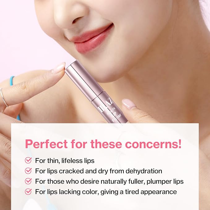 idplacosmetics ID.AZ Face Fit Lip Fit-Ler (Pink) 0.12 fl.oz (3.5 g) — Hydrating Tinted Lip Plumper Gloss with Maxi-Lip Peptide Sheer Pink, Glass-Like Finish Layerable Korean Lip Gloss.