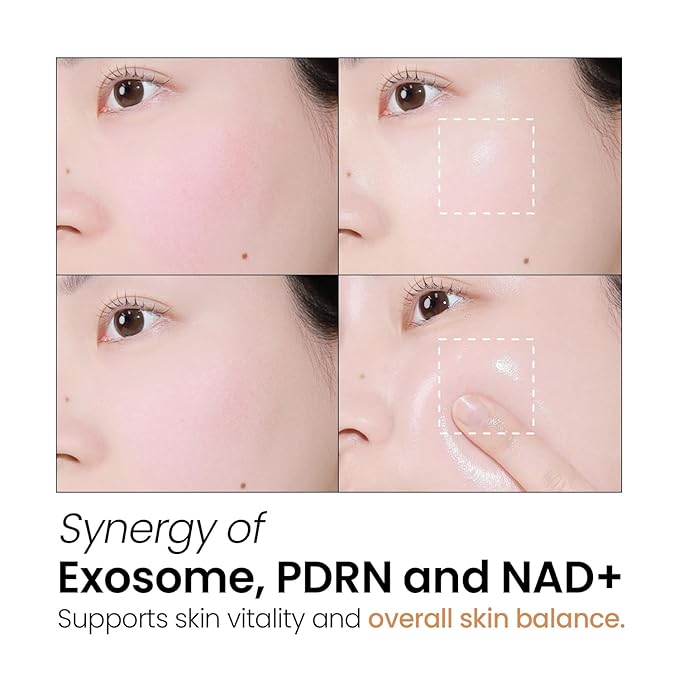Exosome PDRN Energy Ampoule – Korean Skincare Hydrating Serum with PDRN, NAD⁺, Hyaluronic Acid & Peptides for Moisture, Skin Conditioning & Smooth Appearance (50ml / 1.69 fl. oz)