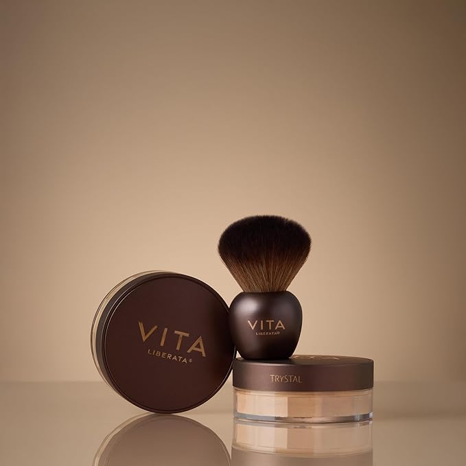VITA LIBERATA Trystal Loose Bronzing Mineral Powder No.2, Shade Sun Kiss, Bronzer & Contour for Natural Sunkissed Glow, Paraben Free, Suitable for light/medium skintones, Vegan and Cruelty Free