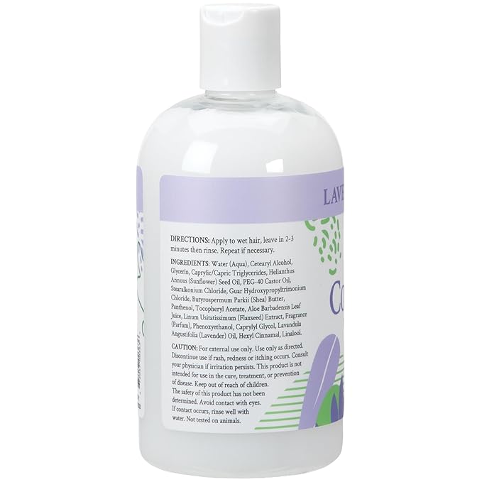 Ginger Lily Farms Botanicals Moisturizing Conditioner for Dry Hair, 100% Vegan & Cruelty-Free, Lavender Chamomile Scent, 12 Fl Oz