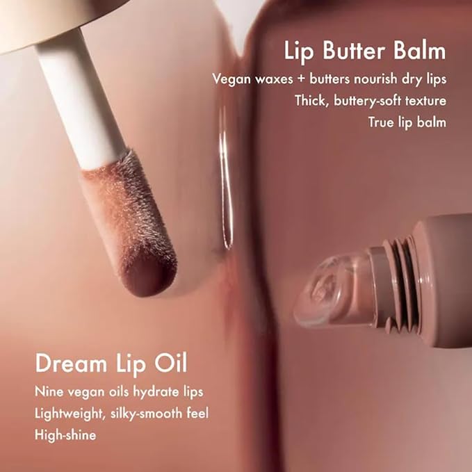 Summer Fridays Dream Lip Oil - Hydrating Tinted Lip Gloss Oil - Non-Sticky Formula with Skincare Benefits for Long-Lasting Softness + Shine - Effortless Beauty Gifts - Warm Beige (0.15 Oz)