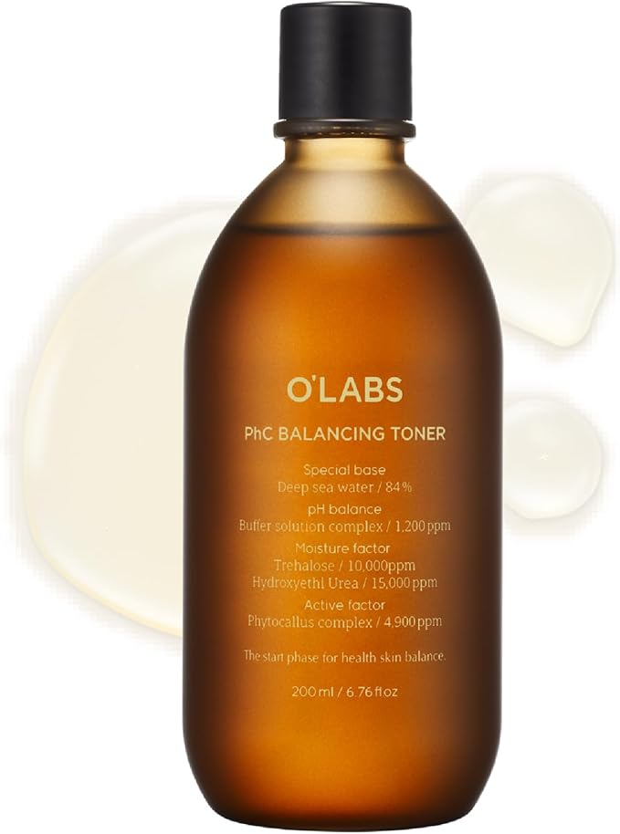 O'LABS PHc Balancing Toner 200ml / 6.76 fl.oz Hydrating & Refreshing Facial Toner Deep Sea Water 84%