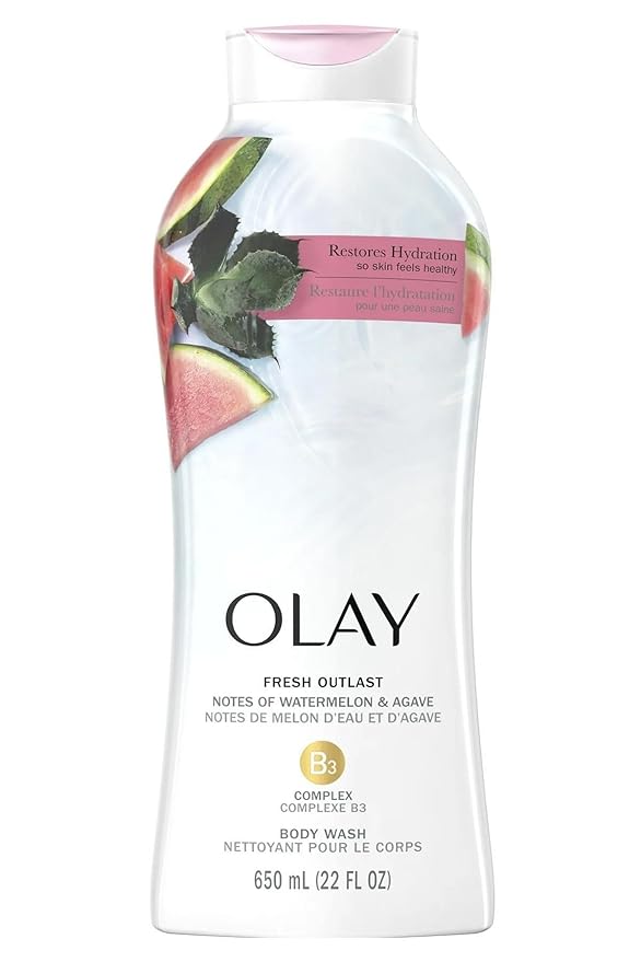 Olay Body Wash Fresh Water Melon And Agave 22 Ounce (Pack of 2)