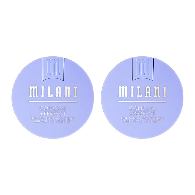 Milani Conceal + Perfect Blur Out Smoothing Primer - Blurring Face Base for All Skin Tones - Pore Minimizing & Soft Focus Finish - 2 x 0.74 oz