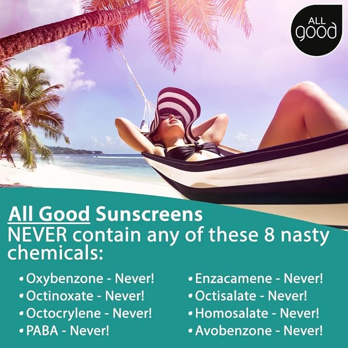 All Good Facial Mineral Sunscreen Lotion SPF 30 | Daily Face Moisturizer, Nourishing Botanicals, Hyaluronic Acid, Green Tea, Aloe, Calendula, Raspberry Seed Oil | 1.7oz (3-Pack)