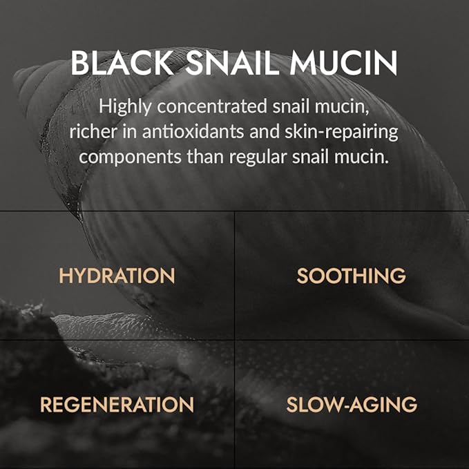 MIZON Black Snail All In One Cream Intensive Korean Skin Care Facial Moisturizing Snail Mucin Extract Travel Size (1.18 fl oz)