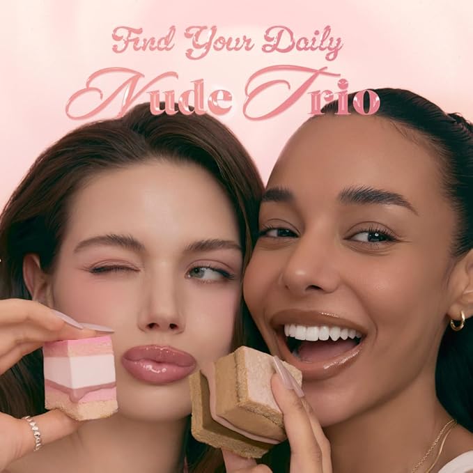 rom&nd Volume Hack Trio Berry Nude Set | 3-Step Plumping Lip Kit for Defined, High-Shine Lips | TikTok Viral Cool-Tone Gradient